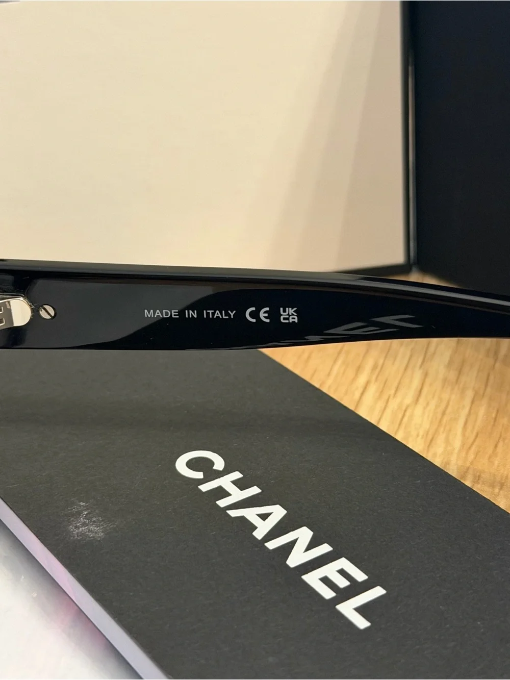 Auth CHANEL Black BLUE LIGHT Glasses